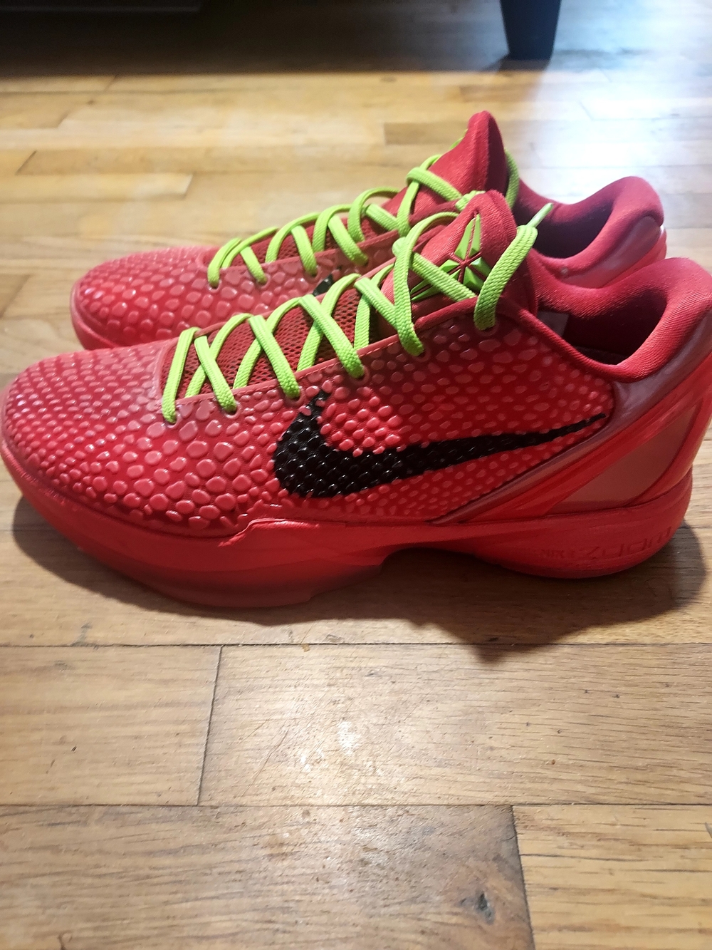 Nike Kobe 6 Basketball Sneakers with Lime Green Laces